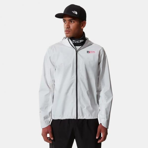 THE NORTH FACE Kurtka biegowa męska PRINTED FIRST DAWN PACKABLE JACKET tnf white trail marker print-S