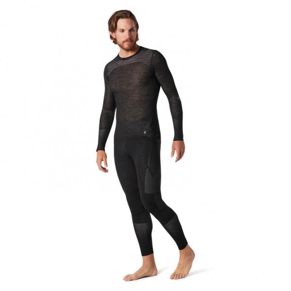 SMARTWOOL Koszulka termoaktywna męska Men's Intraknit Thermal Merino Base Layer Crew black-white-L