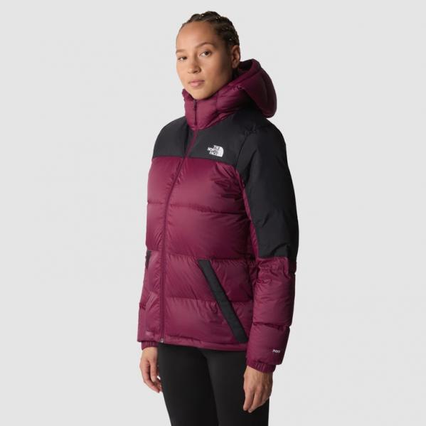 THE NORTH FACE Kurtka puchowa damska Women’s Diablo Down Hoodie boysenberry/tnf black-L