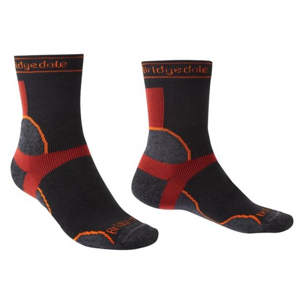 BRIDGEDALE Skarpety biegowe męskie Men's Midweight T2 Merino Sport Crew black-M