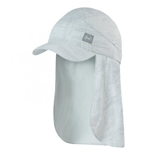 BUFF Czapka z daszkiem PACK SAHARA CAP tiho light grey-S/M