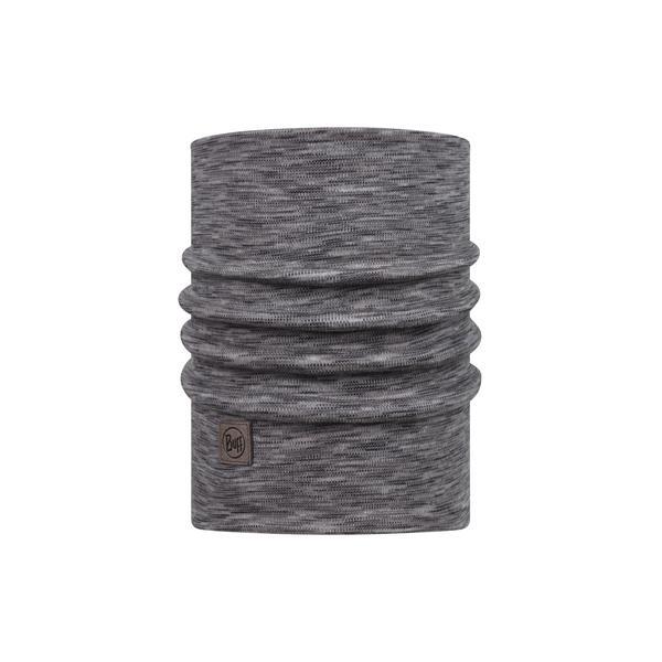 BUFF Komin HEAVYWEIGHT MERINO WOOL fog grey multi stripes