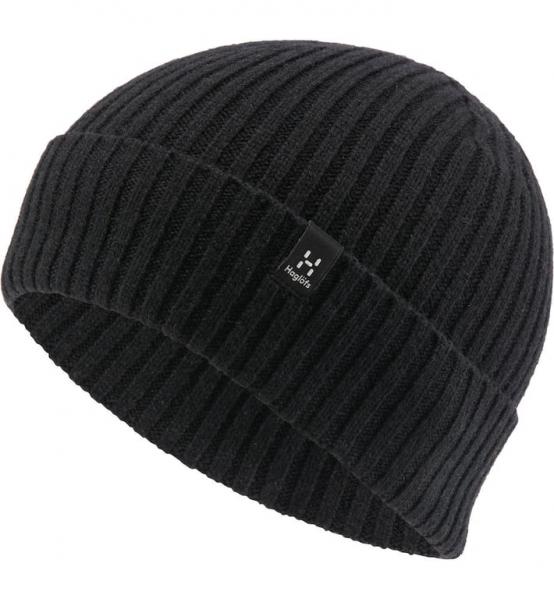 HAGLOFS Czapka wełniana FISHERMAN BEANIE true black