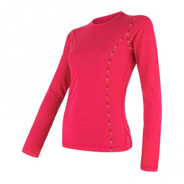 SENSOR Koszulka damska Merino Air Tee Ls magenta-S