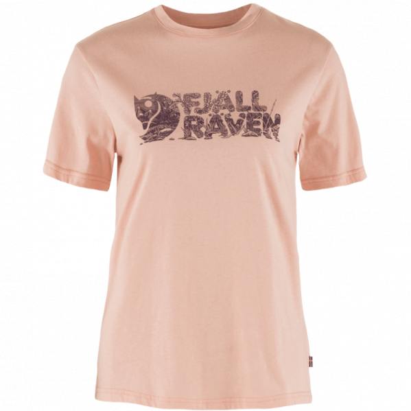 FJALLRAVEN Koszulka damska Lush Logo T-shirt W chalk rose-L
