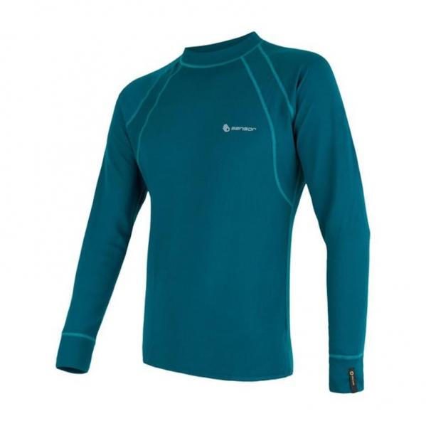 SENSOR Termoaktywna bluzka męska DOUBLE FACE TEE LS-S-Czarny