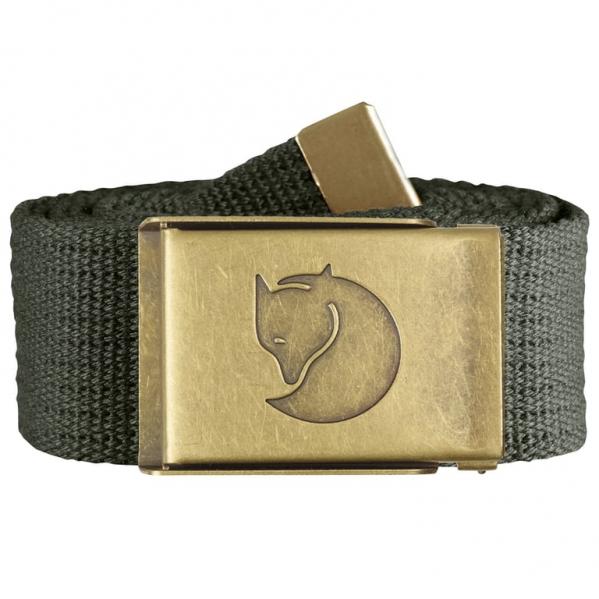 FJALLRAVEN Pasek CANVAS BRASS BELT mountain grey