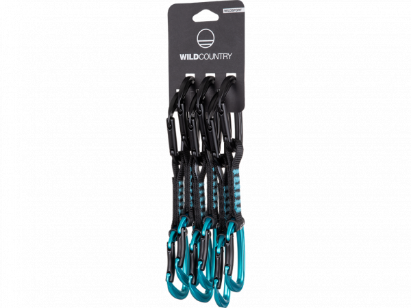 WILD COUNTRY Zestaw ekspresów Wildsport Quickdraw 6x12cm black/turquoise