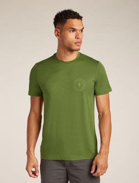 ICEBREAKER Koszulka męska Men Merino 150 Tech Lite SS Tee Hike Naturally sphagnum-S