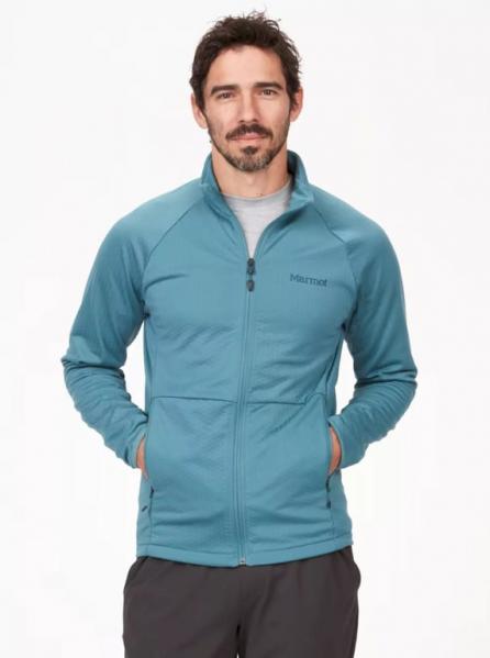 MARMOT Bluza polarowa męska Leconte Fleece Jacket moon river-XL