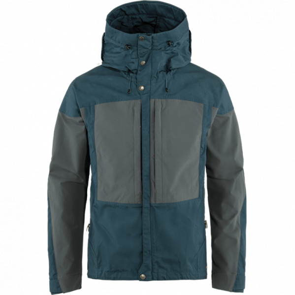 FJALLRAVEN Kurtka męska KEB JACKET M Mountain Blue-Basalt-L