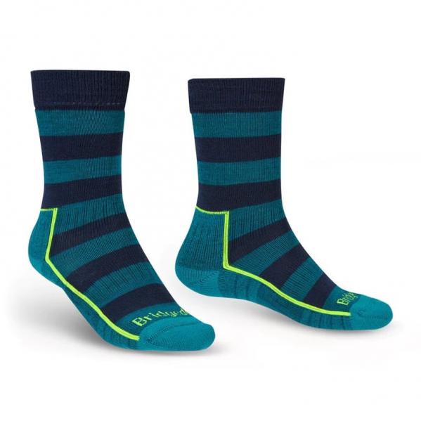 BRIDGEDALE Skarpety męskie HIKE LW MERINO PERFORMANCE BOOT PATTERN Petrol/Navy-L