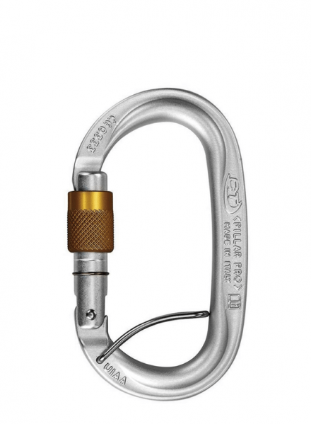 CLIMBING TECHNOLOGY Karabinek PILLAR PRO SGL silver