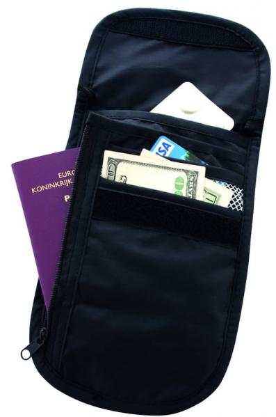 TRAVELSAFE Portfel na szyję Check Out Neck Pouch black