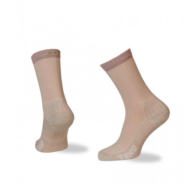 TEKO Skarpety turystyczne ECO HIKE LIGHT HALF CUSHION 2.0 Taupe-L
