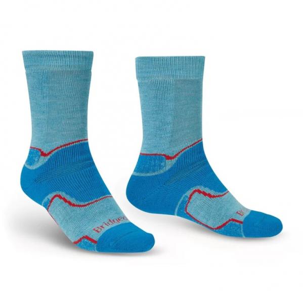 BRIDGEDALE Skarpety męskie HIKE MW MERINO PERFORMANCE BOOT PATTERN Blue-L