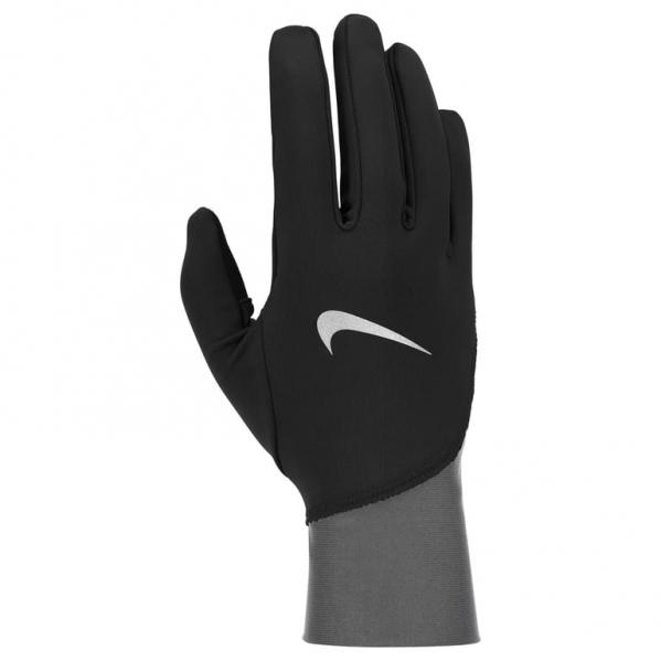 NIKE Rękawiczki do biegania męskie M Pacer Midweight RG black/smoke grey/silver-XL