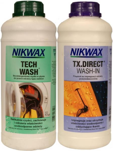 NIKWAX Zestaw TECH WASH + TX. DIRECT WASH-IN 1l