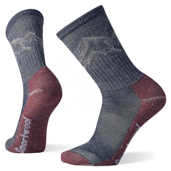 SMARTWOOL Skarpety męskie Hike Classic Edition Light Cushion Mountain Pattern Crew Socks deep navy-M