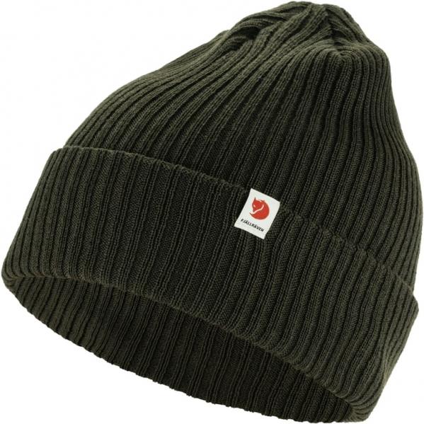 FJALLRAVEN Czapka Fjallraven Rib Hat deep forest