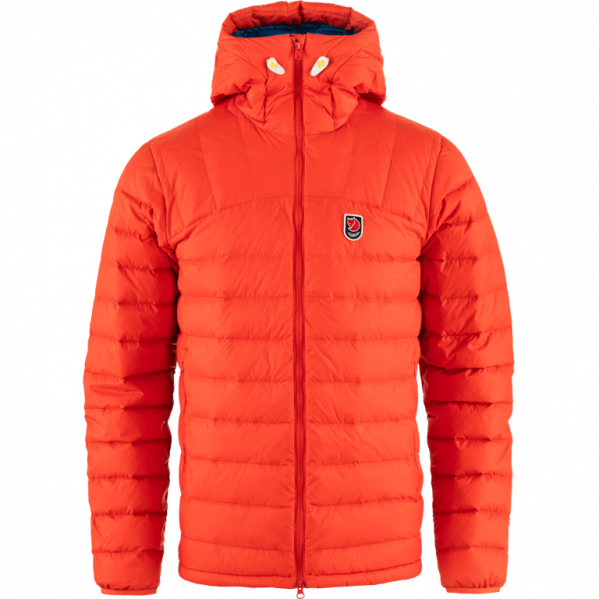 FJALLRAVEN Kurtka puchowa męska Expedition Pack Down Hoodie M flame orange-un blue