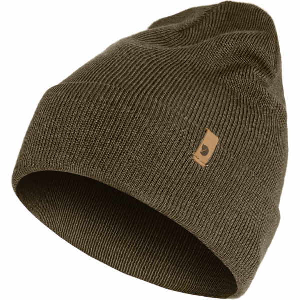 FJALLRAVEN Czapka Classic Knit Hat dark olive