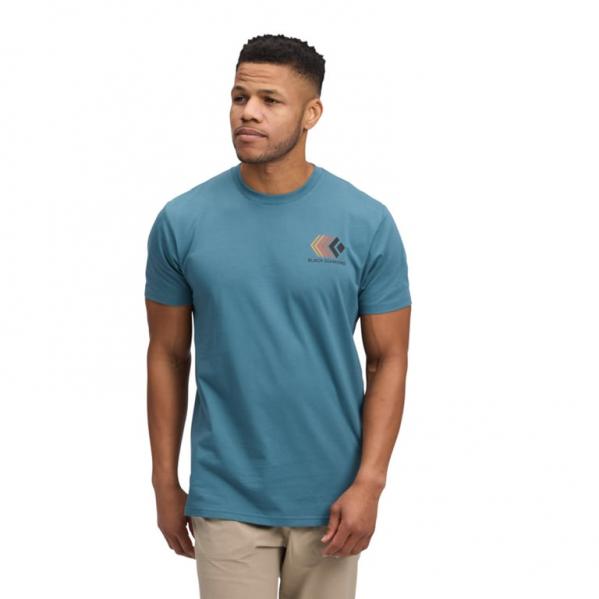 BLACK DIAMOND Koszulka męska M Faded SS Tee creek blue-M