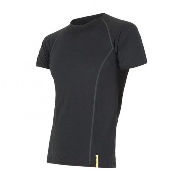 SENSOR Termoaktywna koszulka męska MERINO ACTIVE TEE SS-XL-Czarny