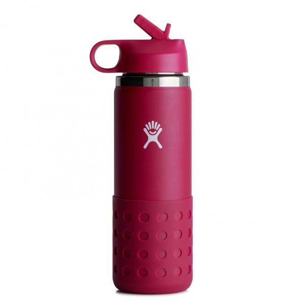 HYDRO FLASK Butelka dziecięca KIDS WIDE MOUTH STRAW LID & BOOT 591 ml snapper