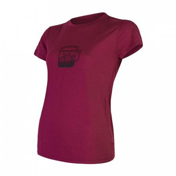SENSOR Koszulka termoaktywna damska Merino Active PT Tee SS Wom lilia mug-M