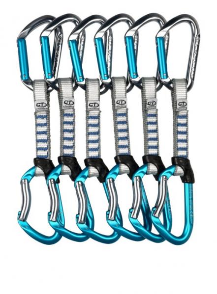 CLIMBING TECHNOLOGY Zestaw ekspresów Salto Set Ny titan/e.blue 12cm x6