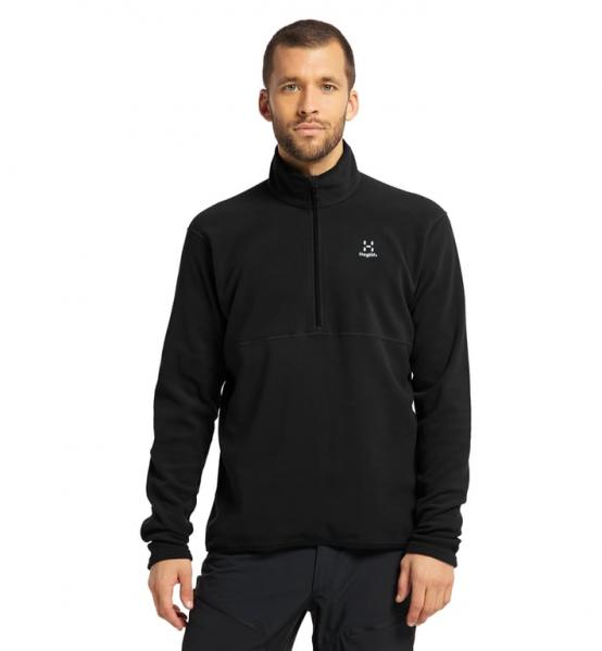 HAGLOFS Bluza męska Pollux Half Zip Fleece black-M