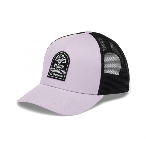 BLACK DIAMOND Czapka z daszkiem BD Trucker Hat soft lilac-black-black cam patch
