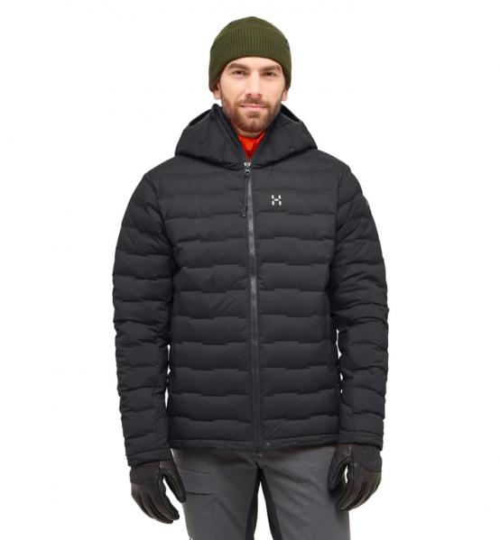 HAGLOFS Kurtka puchowa męska Spitz Down Hood Men true black-L