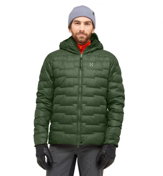 HAGLOFS Kurtka męska ROC Flash Down Hood Men seaweed green-L