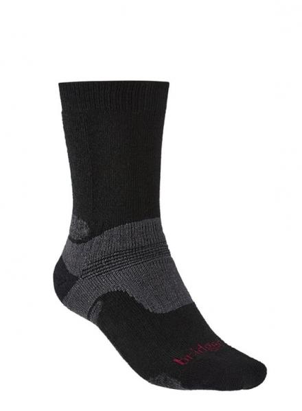 BRIDGEDALE Skarpety HIKE MID MERINO E-L (44-47)-Grafitowy