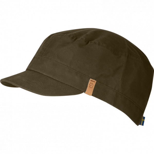FJALLRAVEN Czapka z daszkiem SINGI TREKKING CAP Dark Olive-L