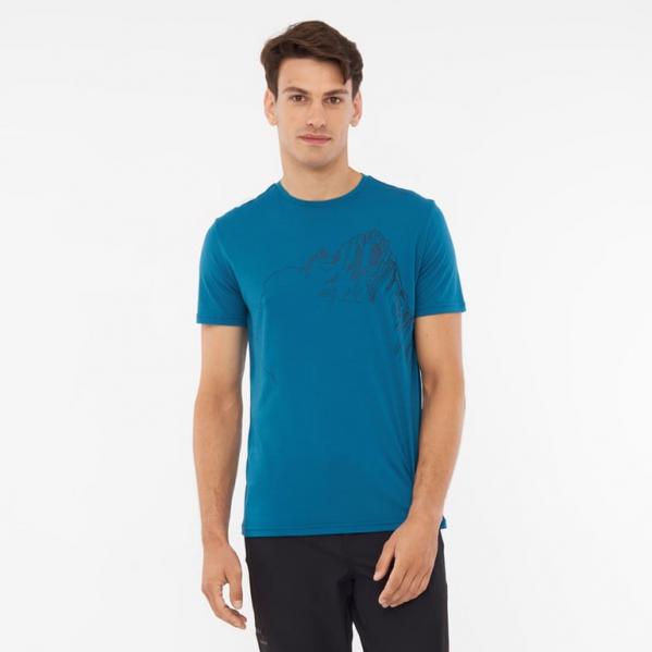 VIKING Koszulka męska Morain Bamboo Man blue-M