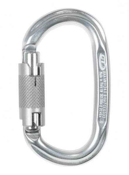 CLIMBING TECHNOLOGY Karabinek PILLAR CF WG (Twist Lock)-SREBRNY