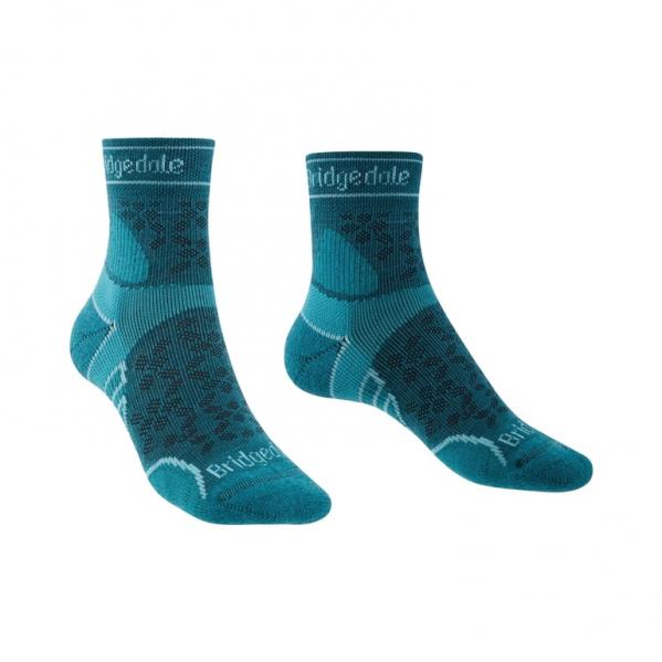 BRIDGEDALE Skarpety damskie LIGHTWEIGHT T2 MERINO SPORT 3/4 teal-M