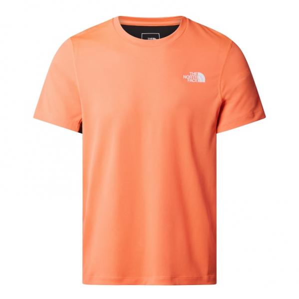 THE NORTH FACE Koszulka męska M Lightbright SS Tee vivid flame/tnf black-S