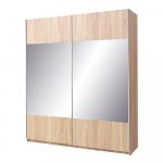 SELSEY Szafa przesuwna z lustrem Porto 175 cm dwudrzwiowa