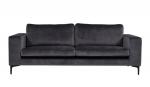 SELSEY Sofa trzyosobowa Gleast szara velvet