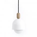 SELSEY Lampa wisząca Opik biała B04 węgiel kamienny