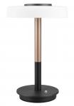 SELSEY Lampa stołowa Celeste LED brązowo-czarna