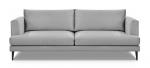 SELSEY Sofa trzyosobowa Dragato szara welur