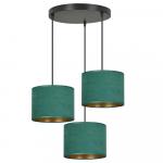 SELSEY Lampa wisząca Hellid x3 asymetryczna średnica 50 cm zielona