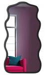 SELSEY Lustro ścienne Nexus 132x70 cm w czarnej ramie