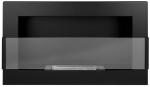 SELSEY Biokominek Maltern 65x40 cm z szybą czarny strukturalny z certyfikatem TÜV