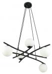 SELSEY Lampa wisząca Vrestello czarno-biała x5